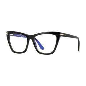 NEW TOM FORD FT5971-B/S 001 EYEGLASSES TF5971-B 001 BLACK WOMEN CAT EYE EYEWEAR